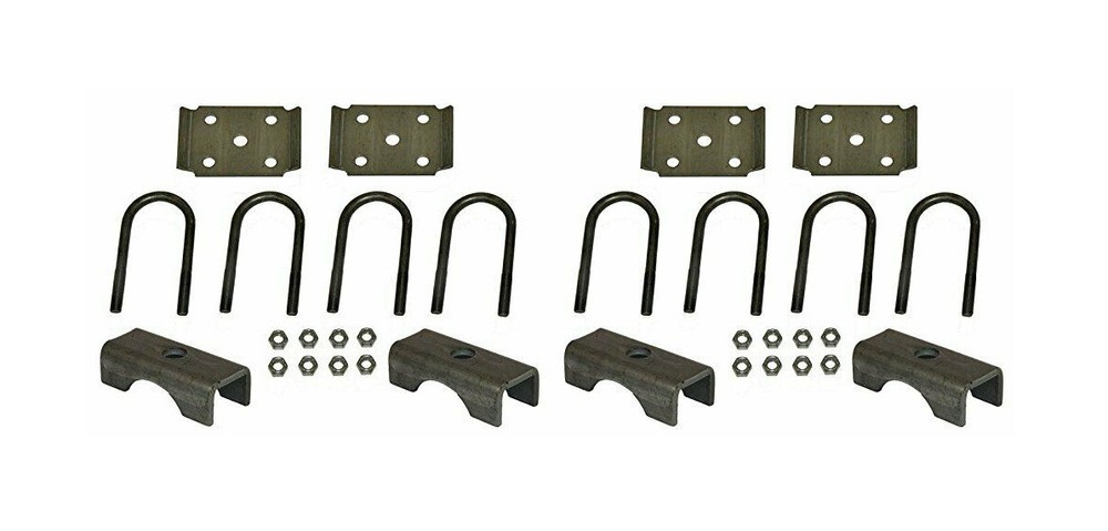 Tandem Trailer Springs Over-Under Conversion Flip Kit 3500# Axles 2.375" tube