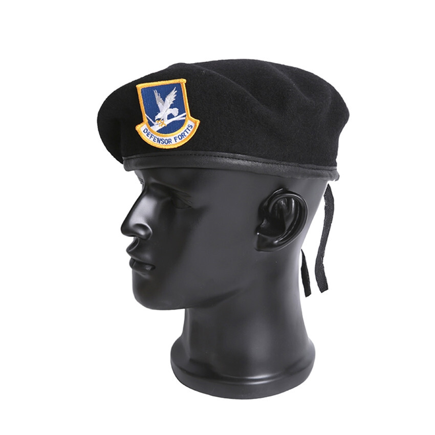 U.S. AIR FORCE SECURITY FORCES BLACK WOOL BERET