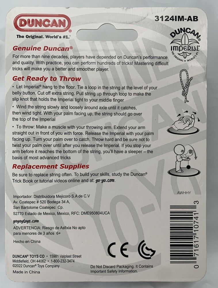 Yo-Yo Duncan Imperial Original NEW Classic Blue