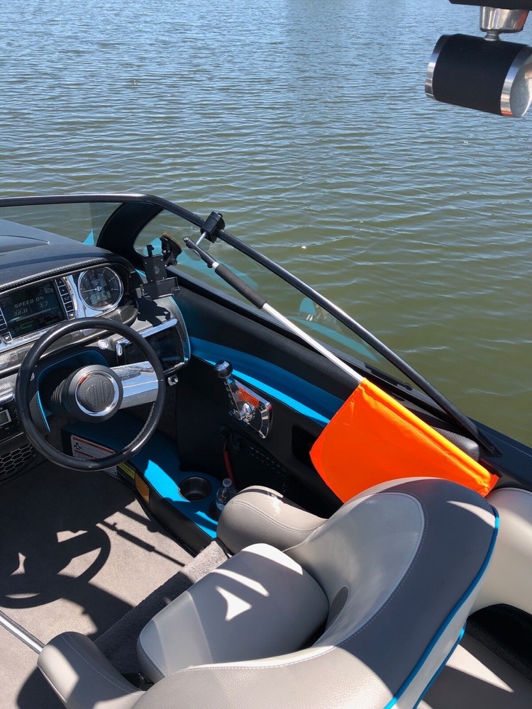 Skier Down Flag Holder - Window Mount (It Rotates!!)
