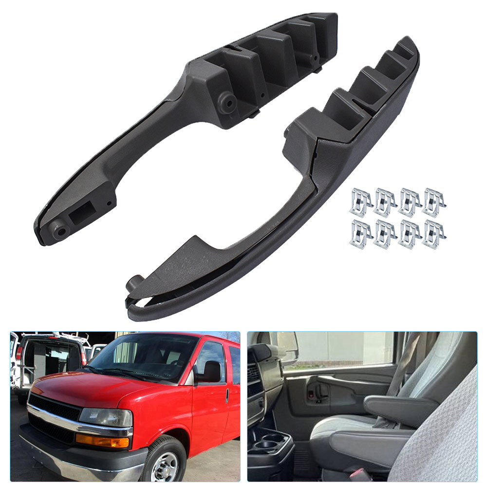 Front LH & RH Inside Door Handle Pull Armrest For 03-18 Chevy Express GMC Savana