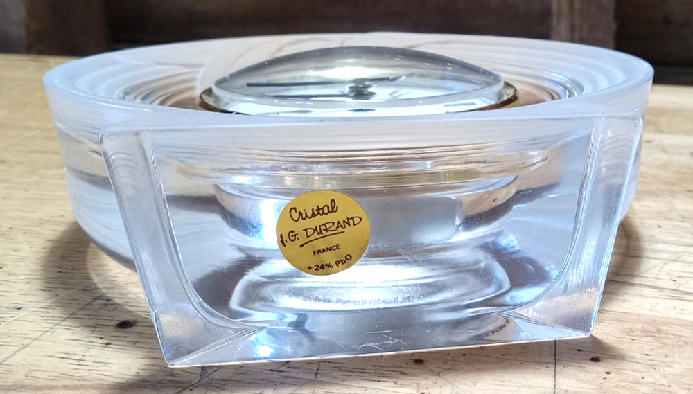 JG Durand Crystal Clock - Needs Battery