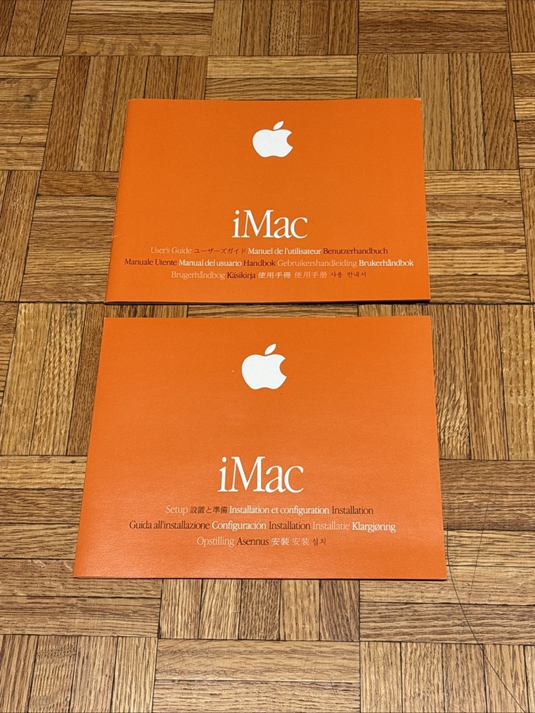 Vintage Apple iMac User's Guide & Setup Booklets (2)