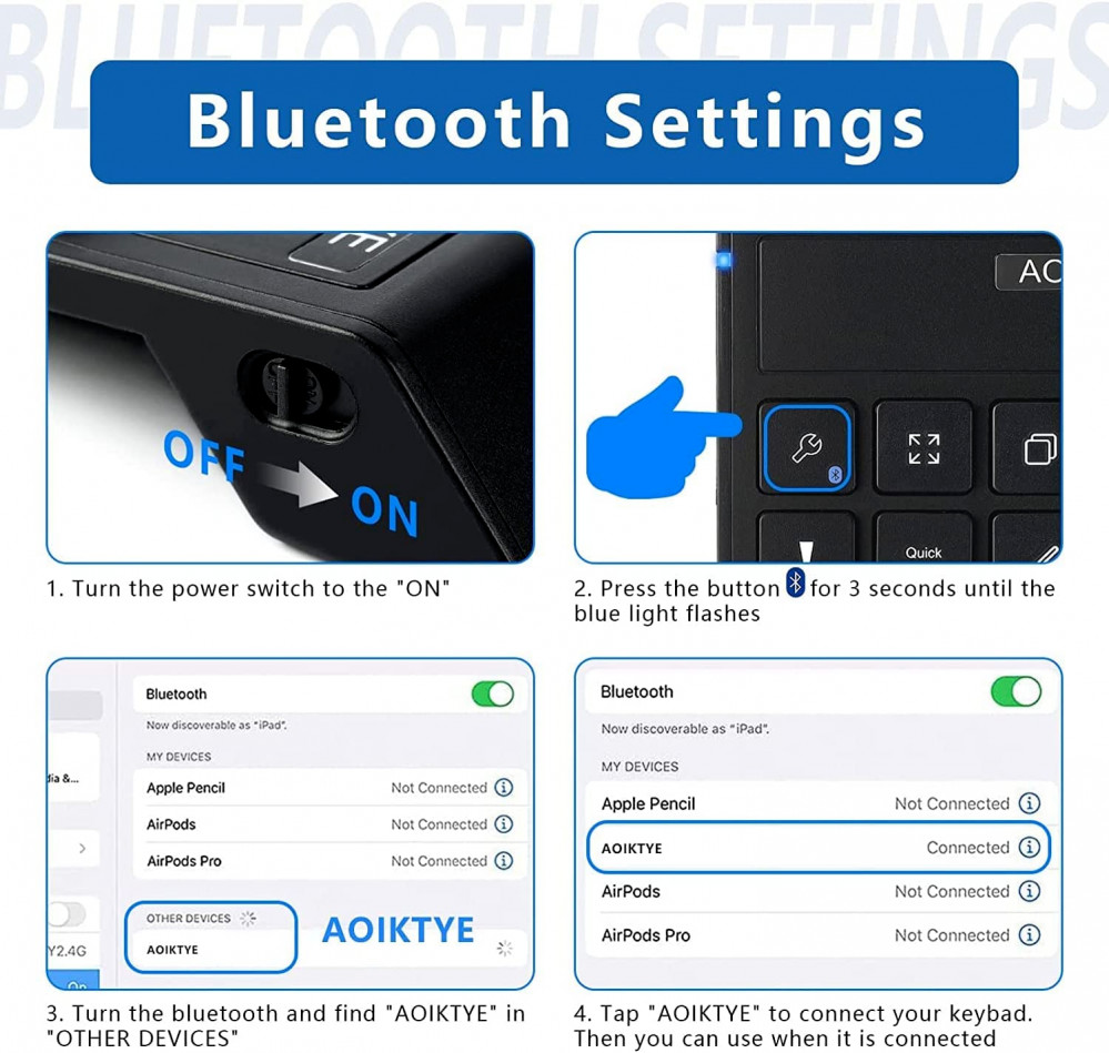 Keyboard for Procreate, Procreate Accessories Black
