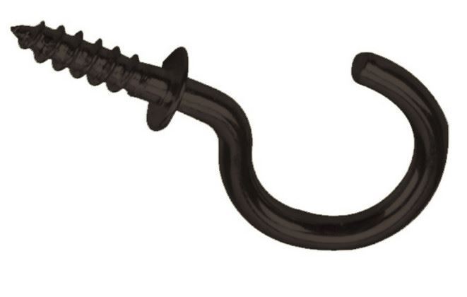 7/8" Cup Hook  w/Shoulder Bronze (100 PER BAG)
