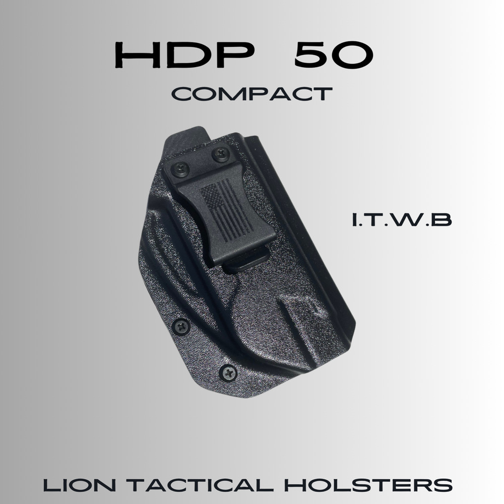 HDP50 COMPACT Kydex Holster Black I.T.W.B