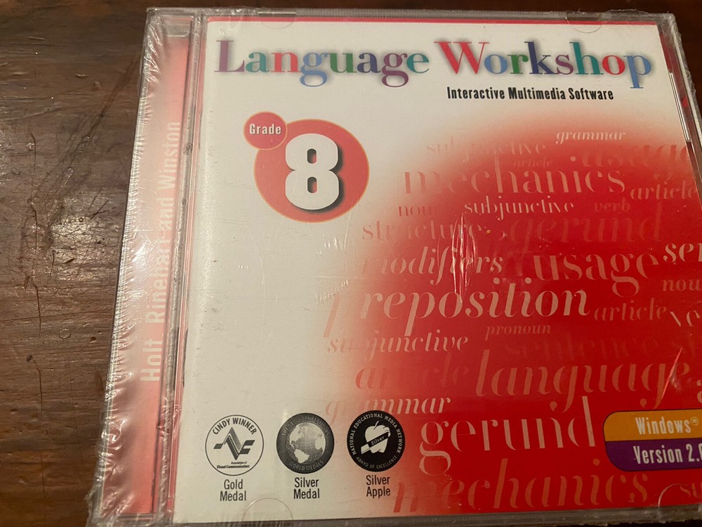 Language Workshop Grade 8 Interactive Multimedia Software Grammar Holt, Rinehart