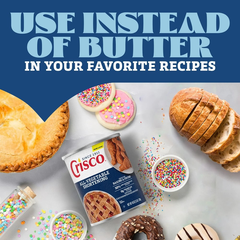 Crisco All-Vegetable Shortening, 48 oz