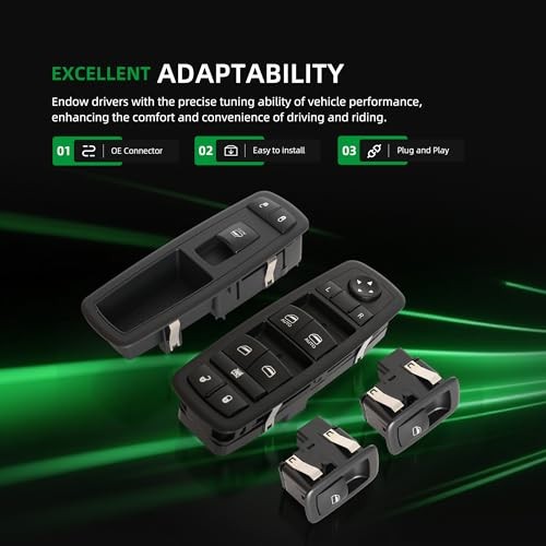 Complete Set of Window Switch, Master & Passenger & Rear Left Right Power