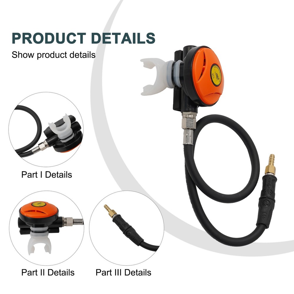 1Pcs Explorer Scuba Diving Stage Regulator Dive Octopus Hookah Hose 145PSI Tools