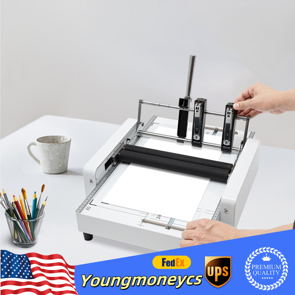 Booklet Making Machine Paper Bookbinding & Folding Printing Booklet Stapling A3