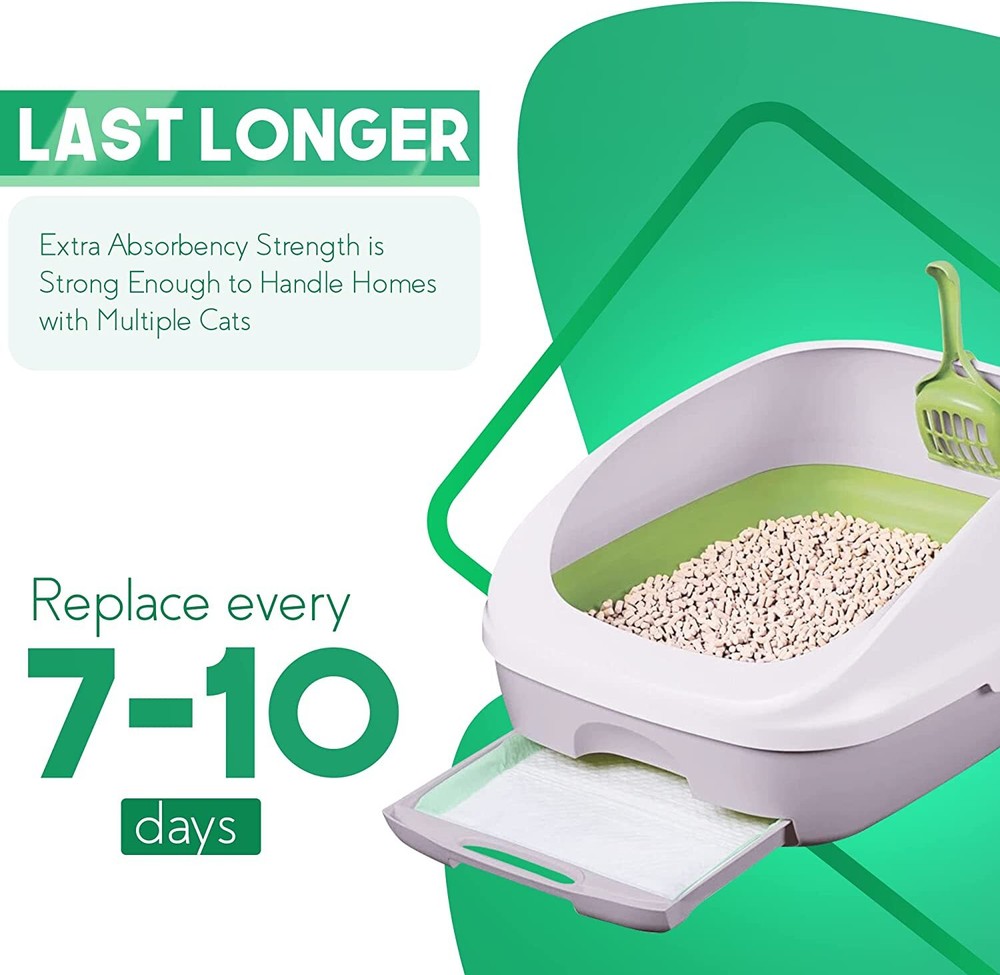PETSWORLD Multi Cat Pad Refills for Tidy Cats Breeze Litter System, Ultra-Absorb