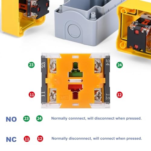 Emergency Stop Button Switch E-Stop Momentary Shut Off Red PushButton Switches
