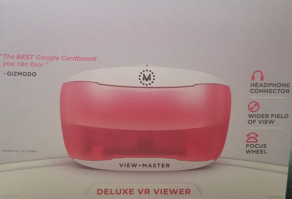 Mattel View Master Virtual Reality Deluxe VR Viewer ONLY, White Red