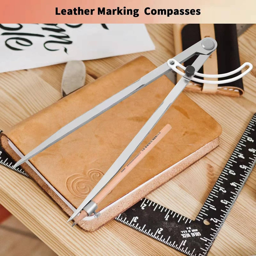12 Inch Compass for Geometry, Compass for Woodworking, Precision Woodworking Com