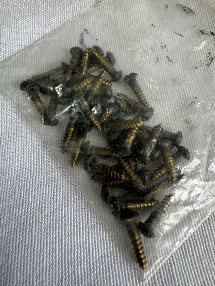 10 Rare Gothic Victorian Devil Face Brass Bail Drawer Pulls (8 Large & 2 Small)