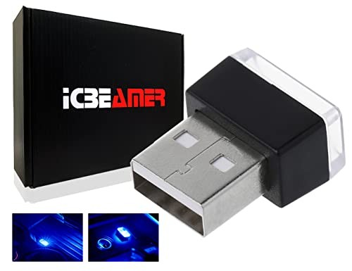 ICBEAMER USB Type-A LED Night Light 1-Pack () | Plug-in TYPE-A (Standard) Blue