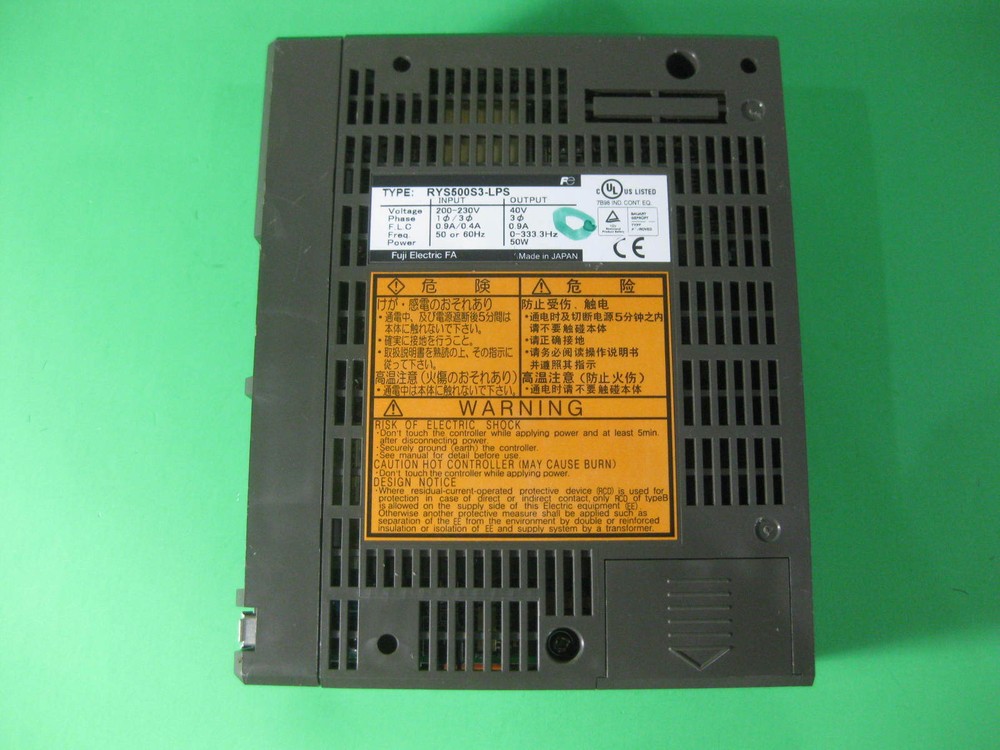 Fuji Electric Servo FALDIC -- RYS500S3-LPS -- Used