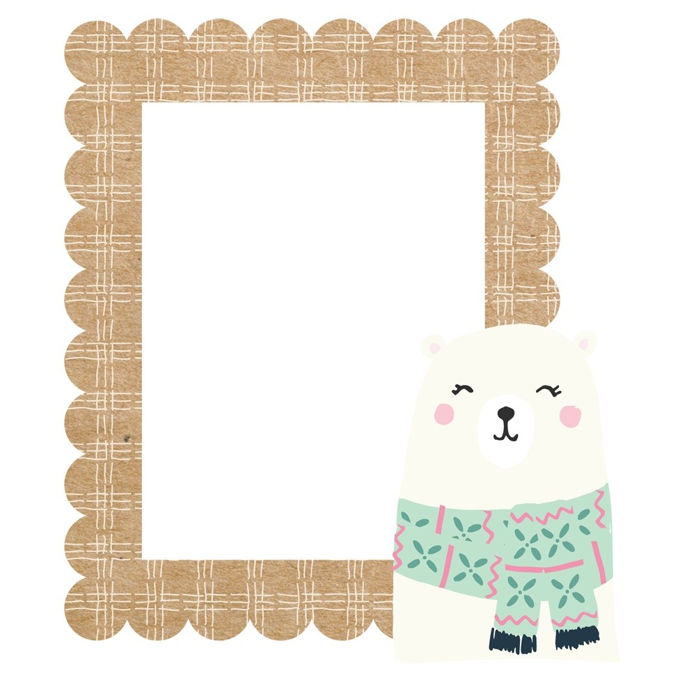 3 Pack - Winter Wonder Chipboard Frames-6/Pkg - WNW21224