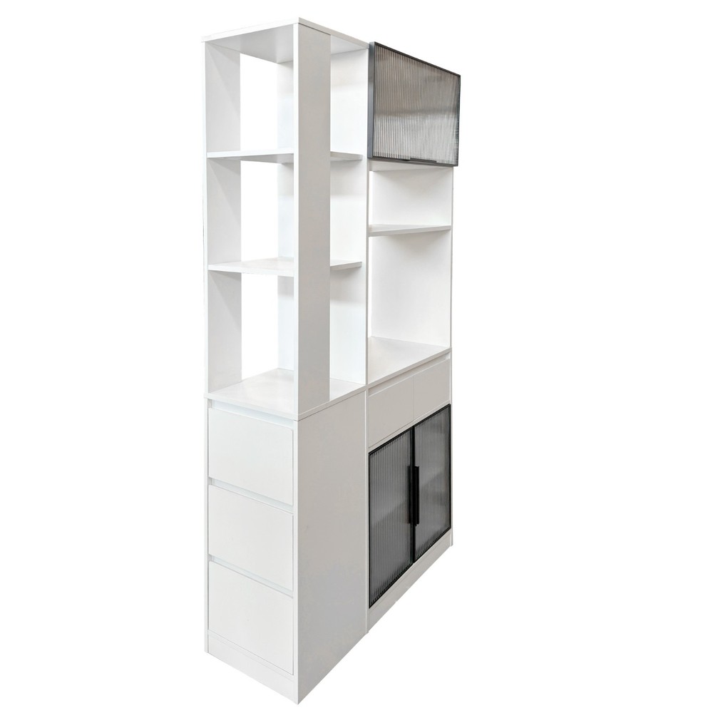 70.87"H Tall Storage Cabinet w/ Multi-functional storage space for Hallway