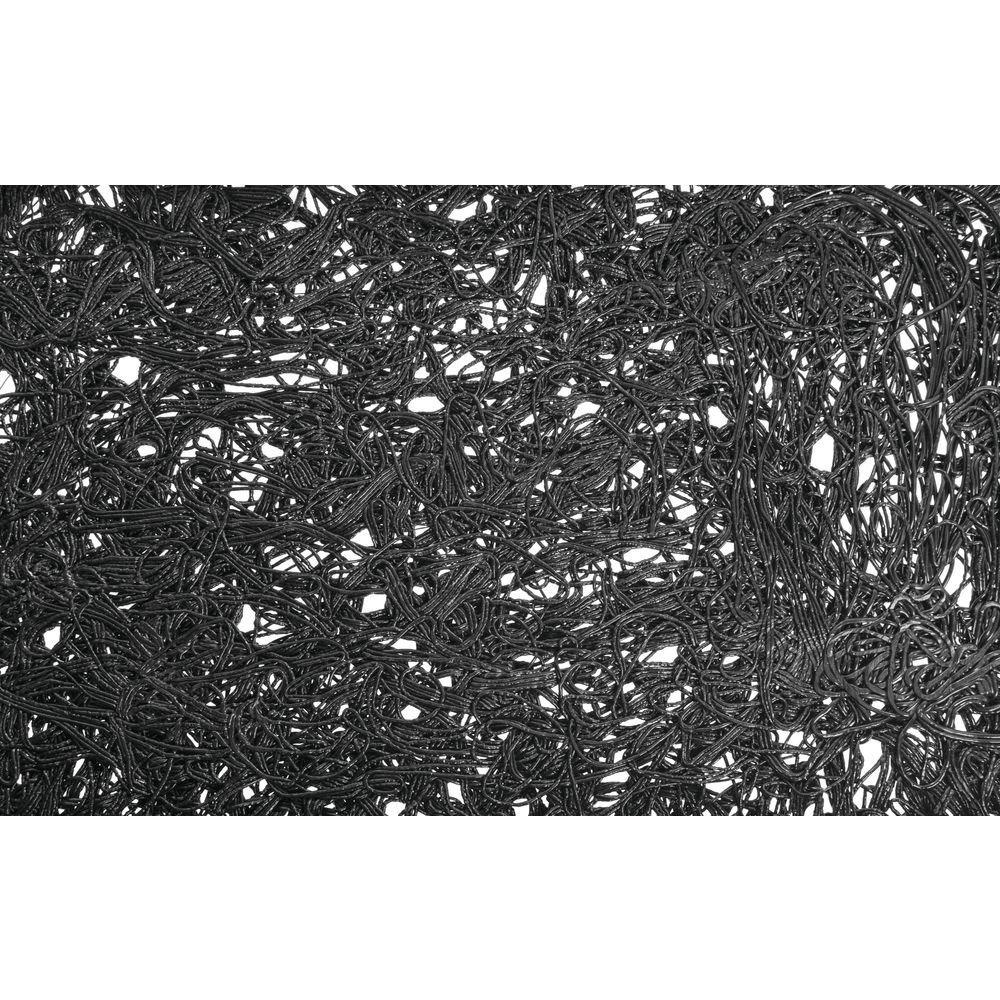 Ventilated Produce Tray Rectangular Black Plastic- 21"L x 14"W x 3"H