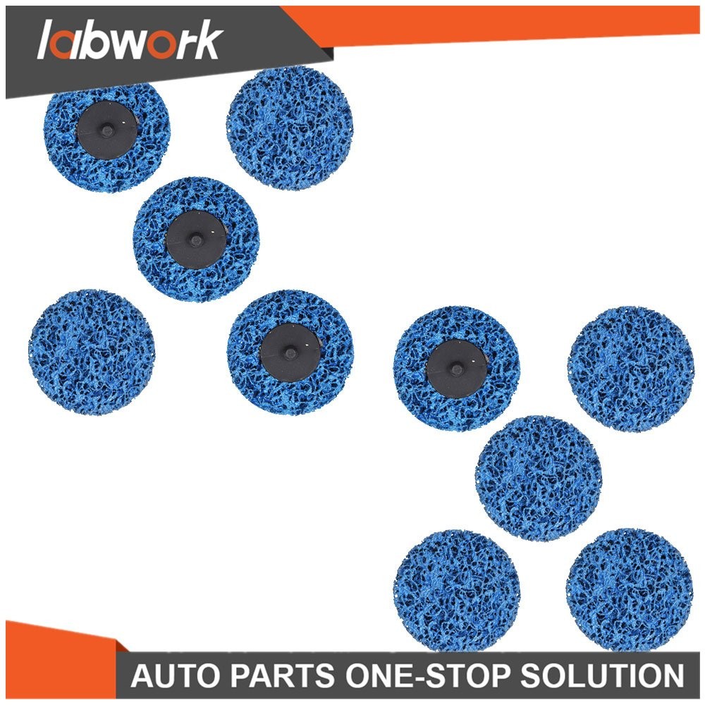 Labwork Quick Change Easy Strip & Clean Discs Fit For Paint Rust Blue 10 Pack 3"