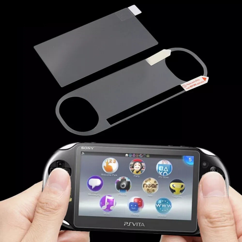For Sony PS Vita PCH-2000 Front Tempered Glass + Back Clear Screen Protector