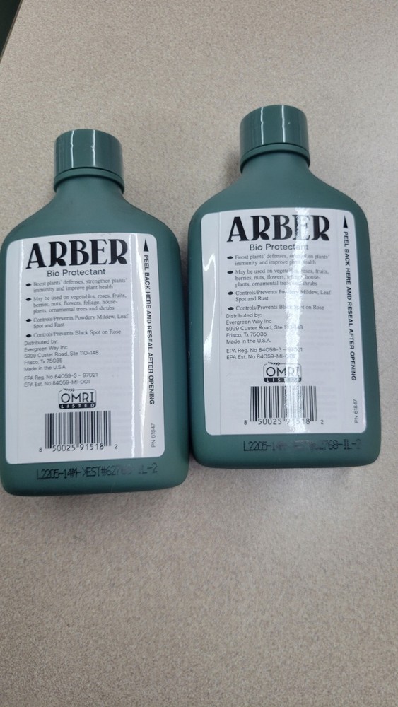 ARBER Bio Protectant-2 8oz bottles NEW
