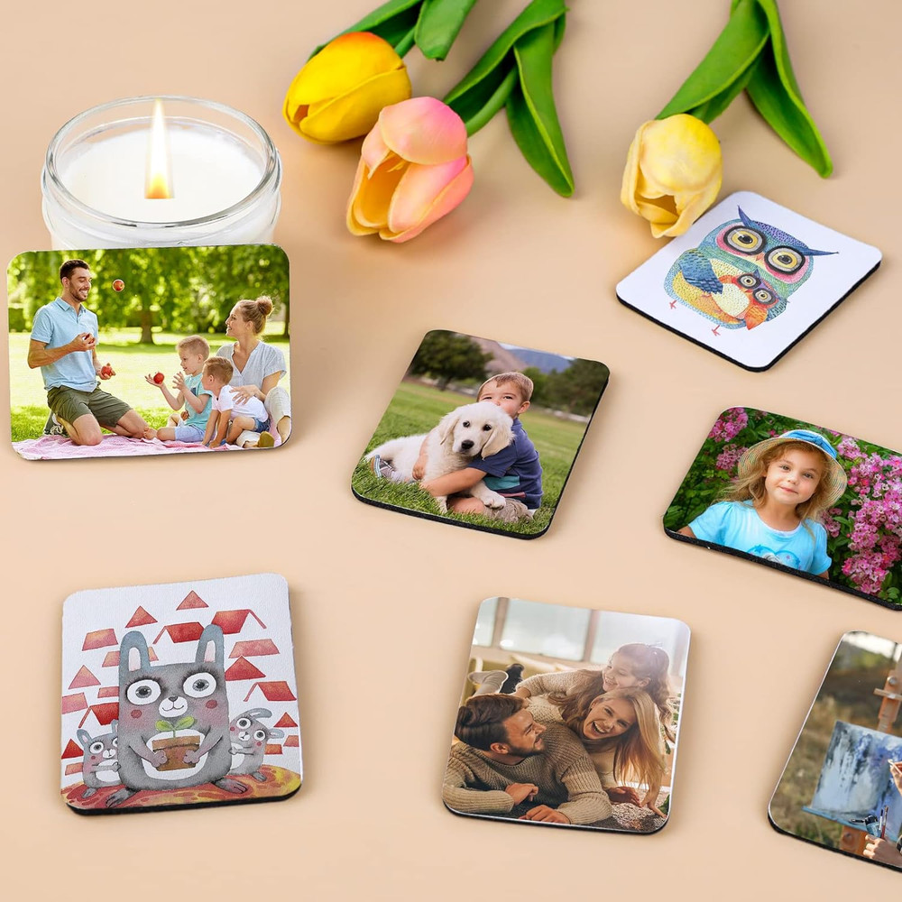 40 Pack Sublimation Magnet Blanks Set,Personalized Sublimation Refrigerator Magn