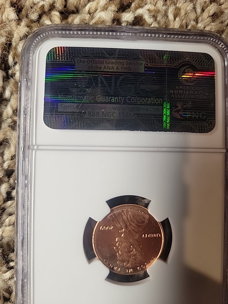 2009 1C LINCOLN CENT FIRST DAY CEREMONY NGC MS66 RD FORMATIVE YEARS