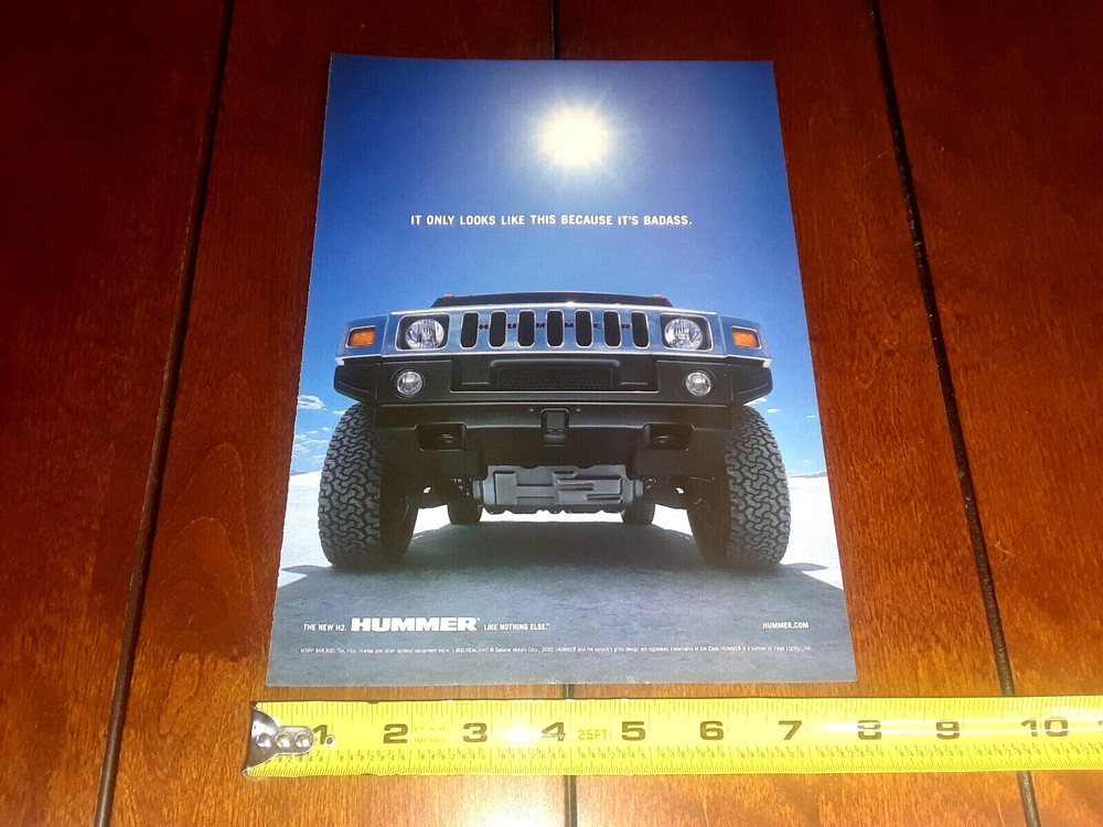 2003 HUMMER H2 ORIGINAL AD