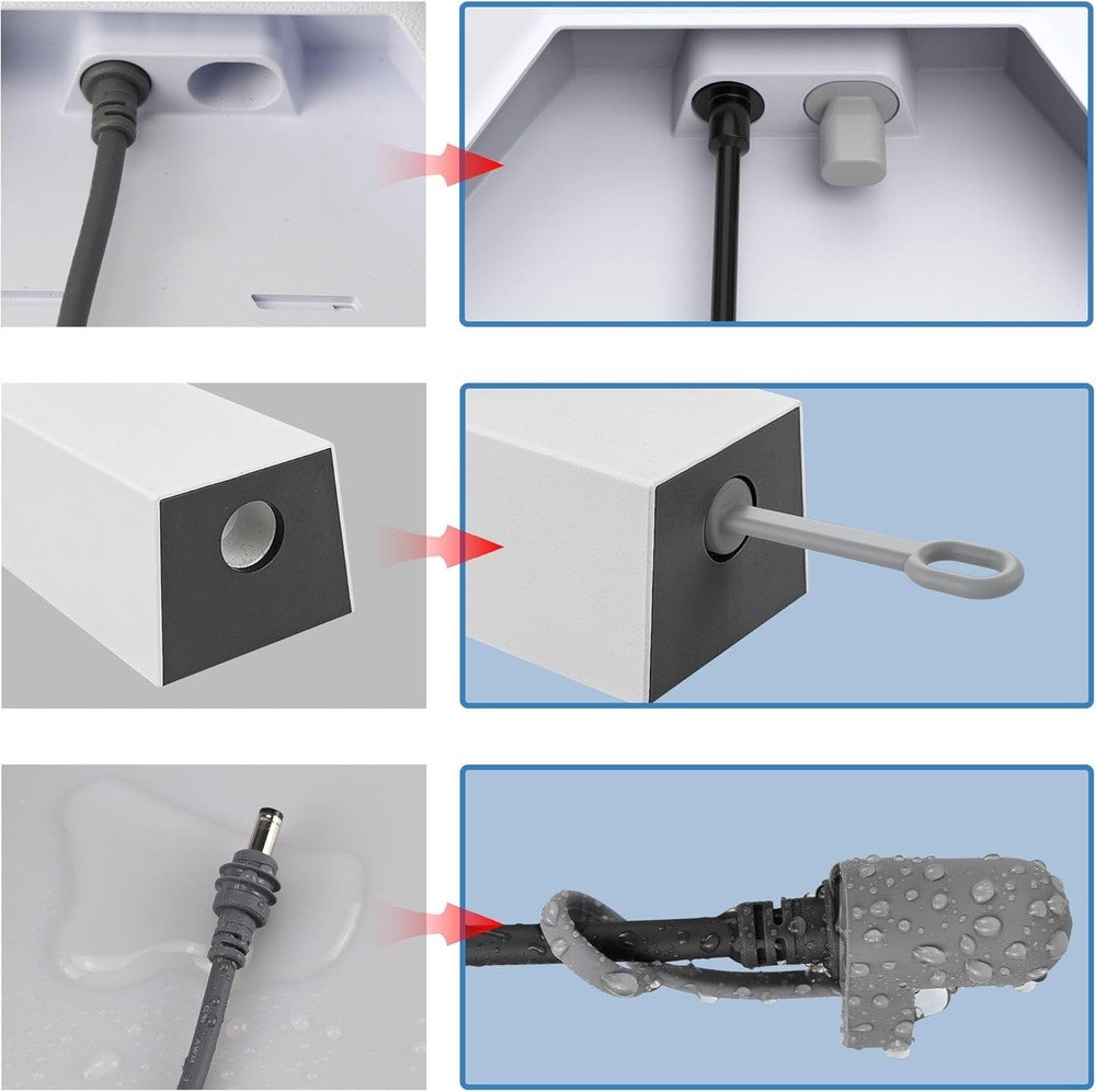 Durable Gray Silicone Protective Caps for Starlink Mini - Easy Installation