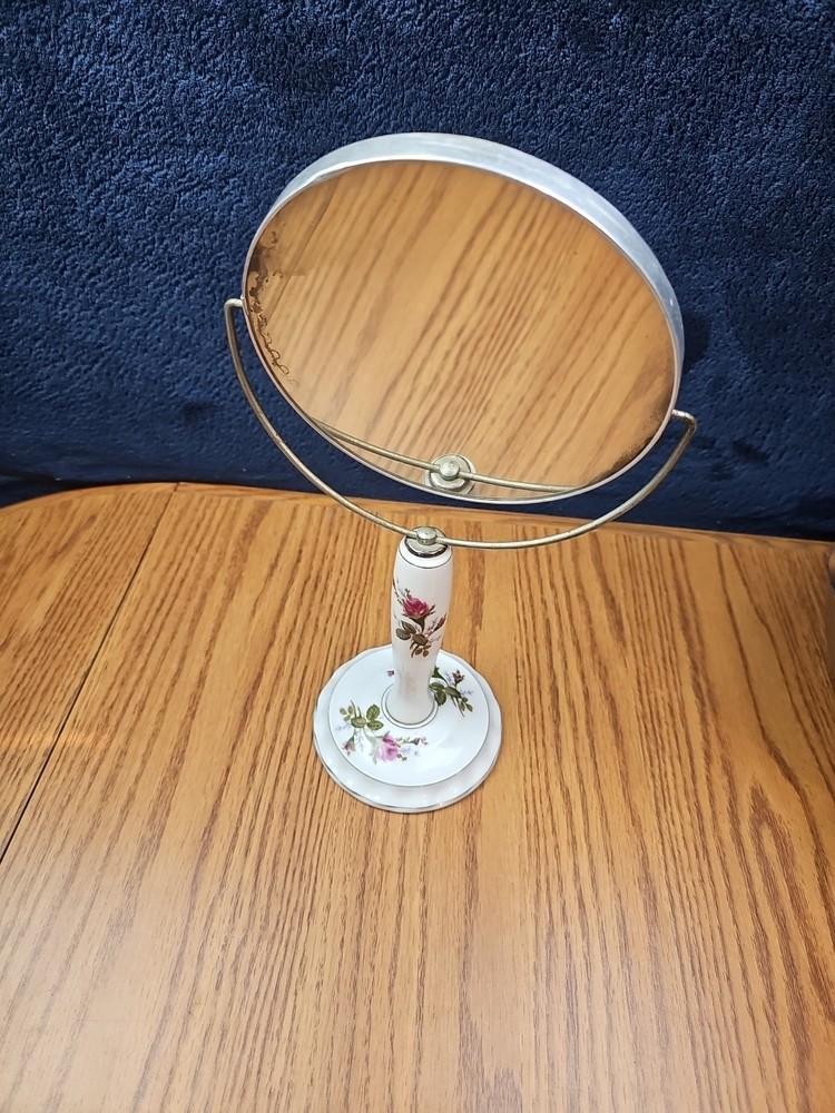 Vintage Rose Vanity Mirror Double Sided