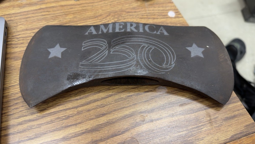 Engraved Axe Head - America 250 (Can Be Personalized)