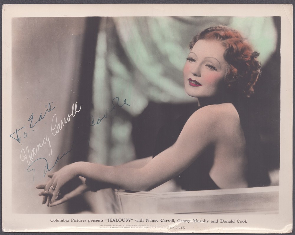 NANCY CARROLL - INSCRIBED PHOTOGRAPH SIGNED