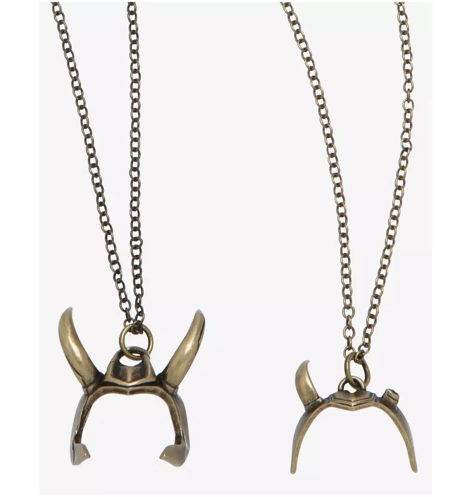 Marvel Loki & Sylvie Crowns Necklace Set