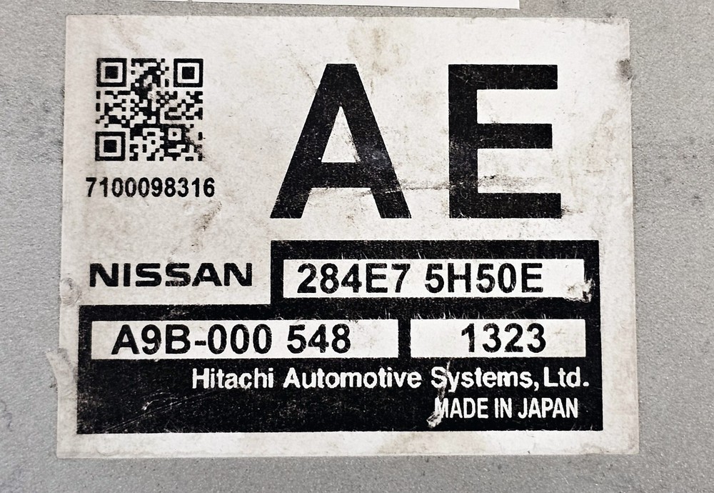 2021 Nissan Xtrail CONTROLLER ASSY-ADAS Service File Controller 284E7-5H50E
