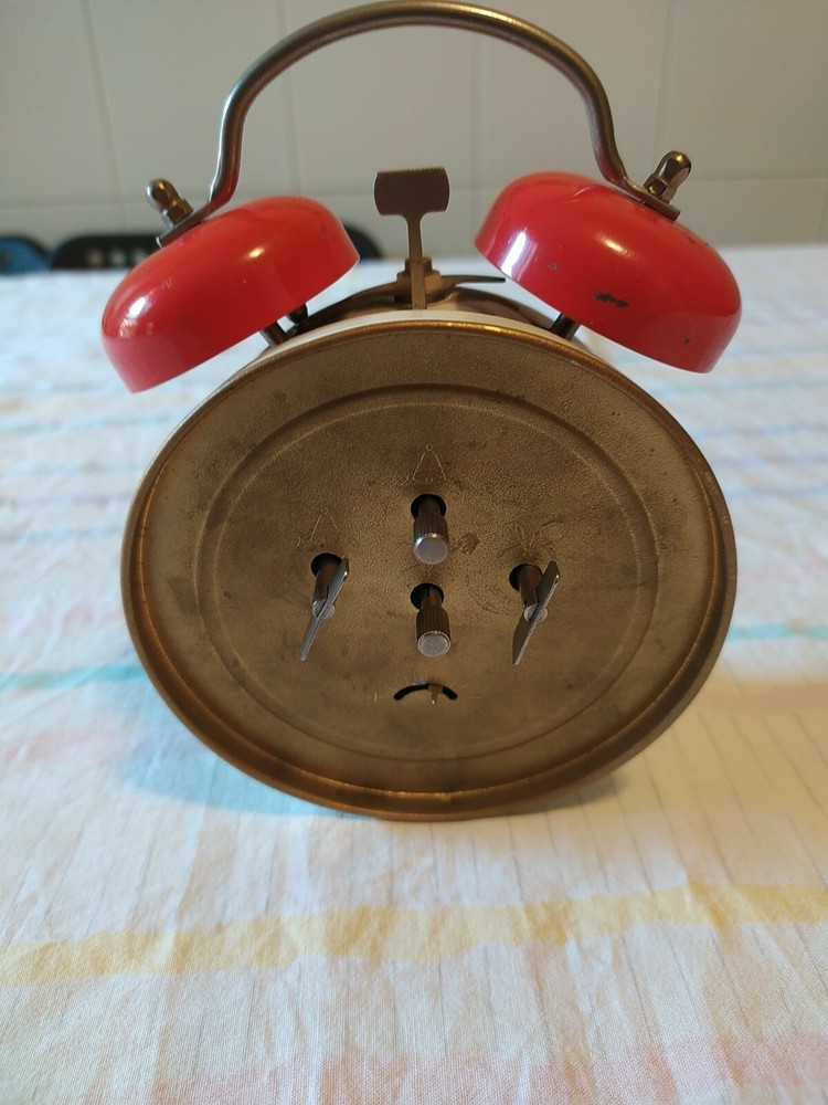 Old Jackyclock Brand Working Double Bell Alarm Clock