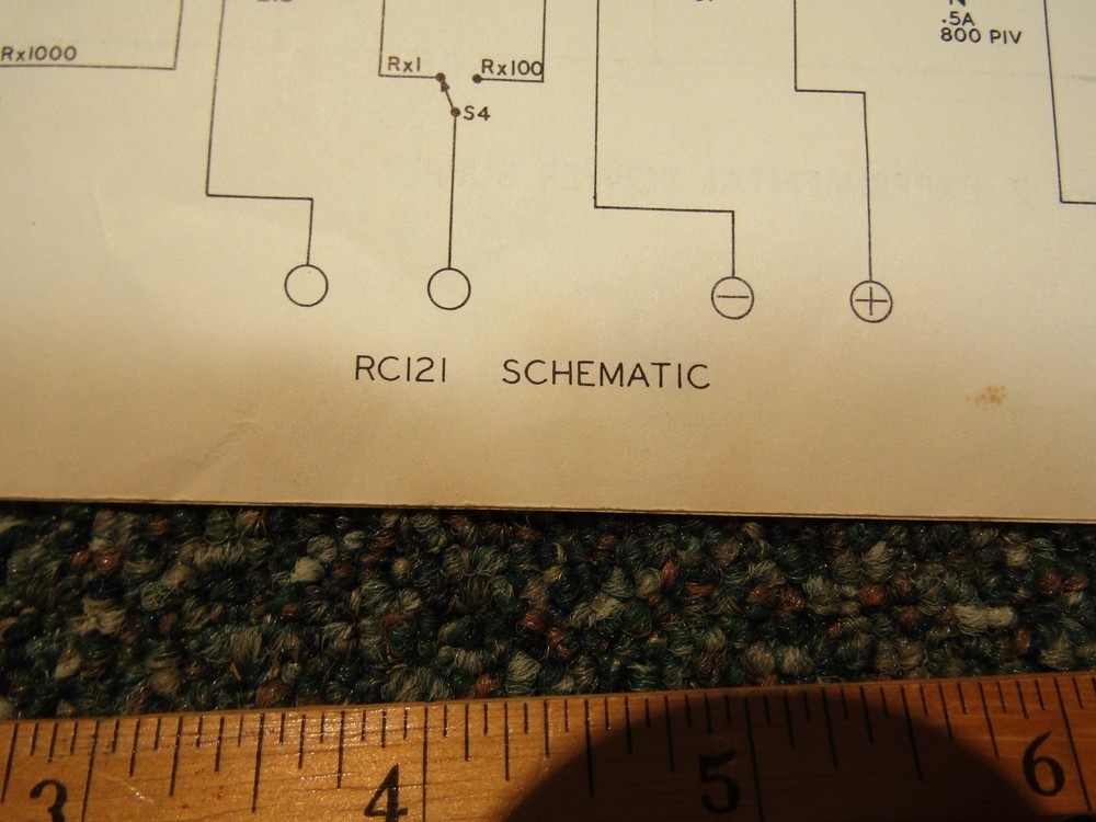 Sencore RC121 Sencore Substitutor Electrical Tester Manual w/ Schematics