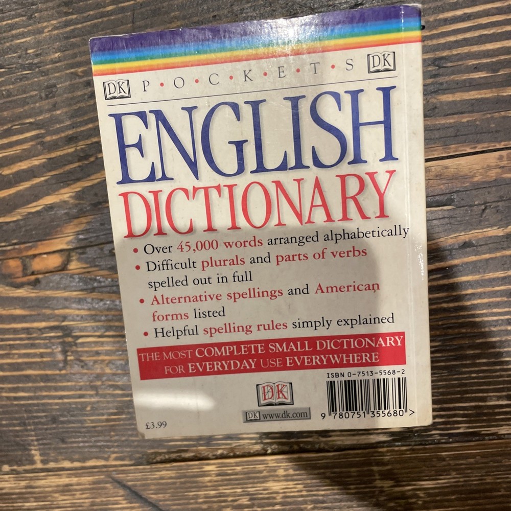 Pocket Dictionary by DK (Paperback, 1997)