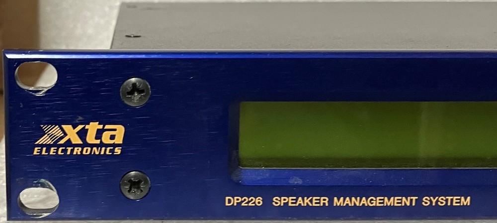 XTA Electronics DP226 Speaker Management System DSP Based Audio Processor