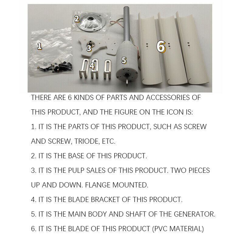 Mini Vertical Type Wind Turbine Generator Model Physics Educational Experiment