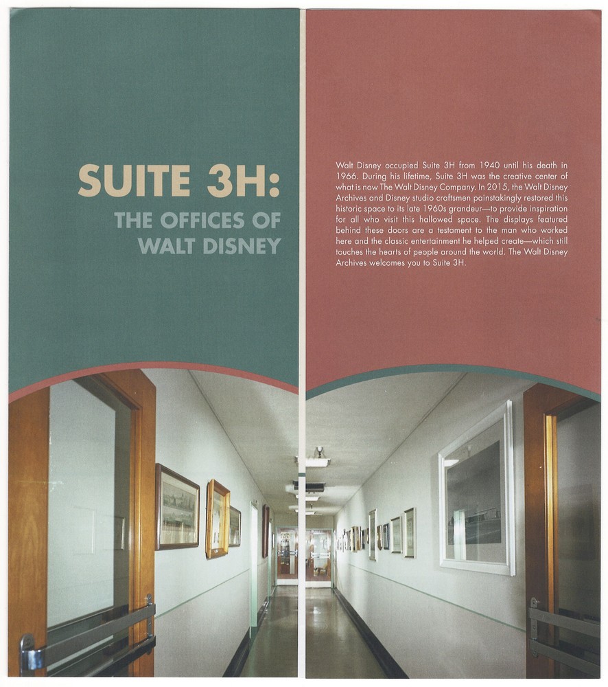 Disney Studios Brochure about Walts Offices from the Archives