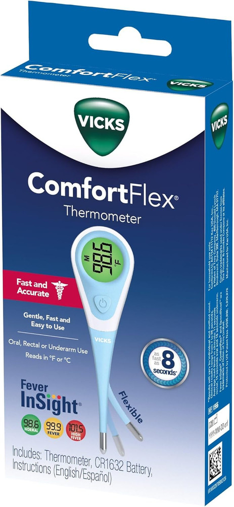 Comfortflex Digital Thermometer – Accurate, Color Coded Reading in 8 Seconds ...