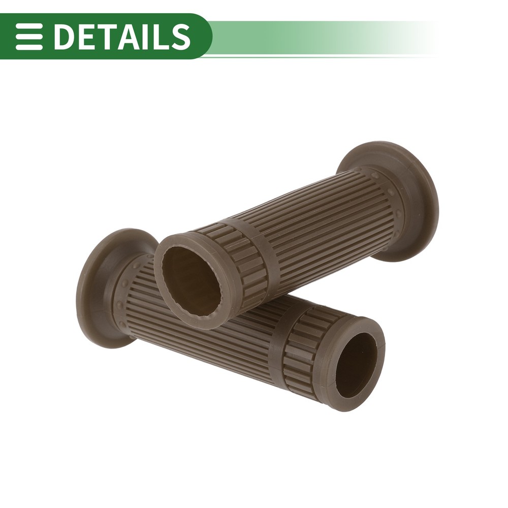 1" 25mm Motorcycle Knobs Handlebar Cover TPU Dark Brown