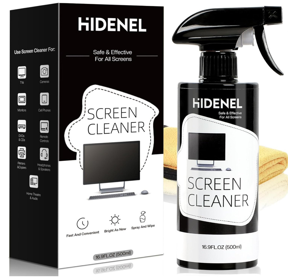 HIDENEL, Screen cleaner Spray Kit-16.9 oz- 2 PACK