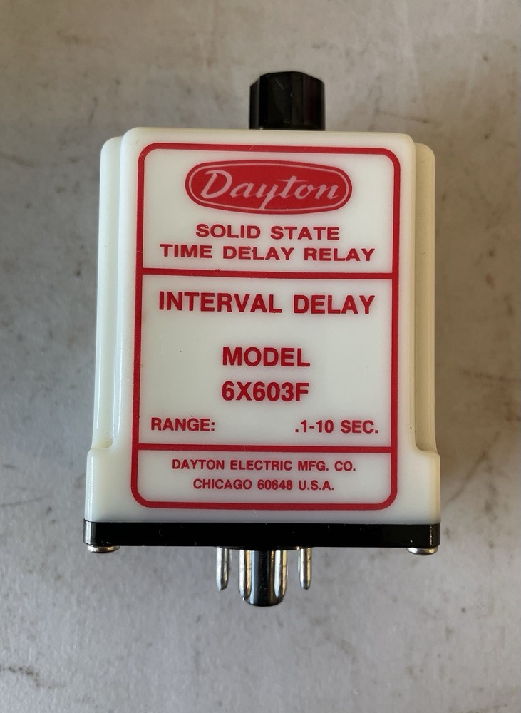 Dayton 6X603F Time Delay Relay