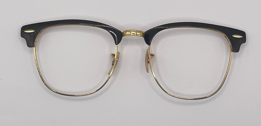 4538 - RAY BAN 3716 GOLD / BLACK FRONT FACE AUTHENTIC