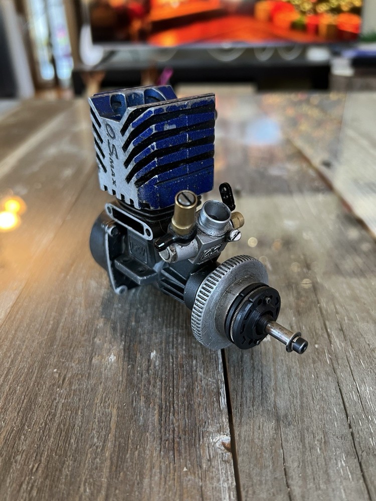 O.S. Max 15 CV Nitro R/C Motor Original, Pull-start, Carb, Shockwave Good Comp