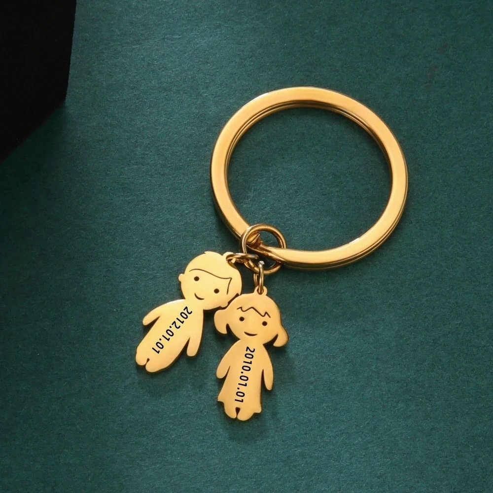 Child Personalized Keychain Gift for Parents